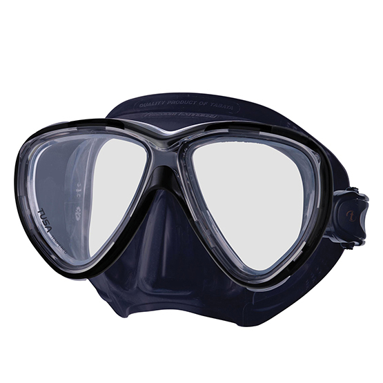 Маска Freedom One Pro антибликовые линзы (BKQB; черный силикон)